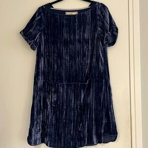 Gorgeous blue velvet Anthropologie dress NWT